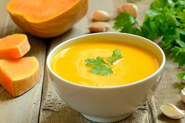 Крем-суп из тыквы с добавлением сыра