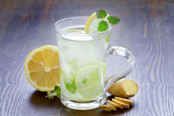 пить с лимоном и имбирем